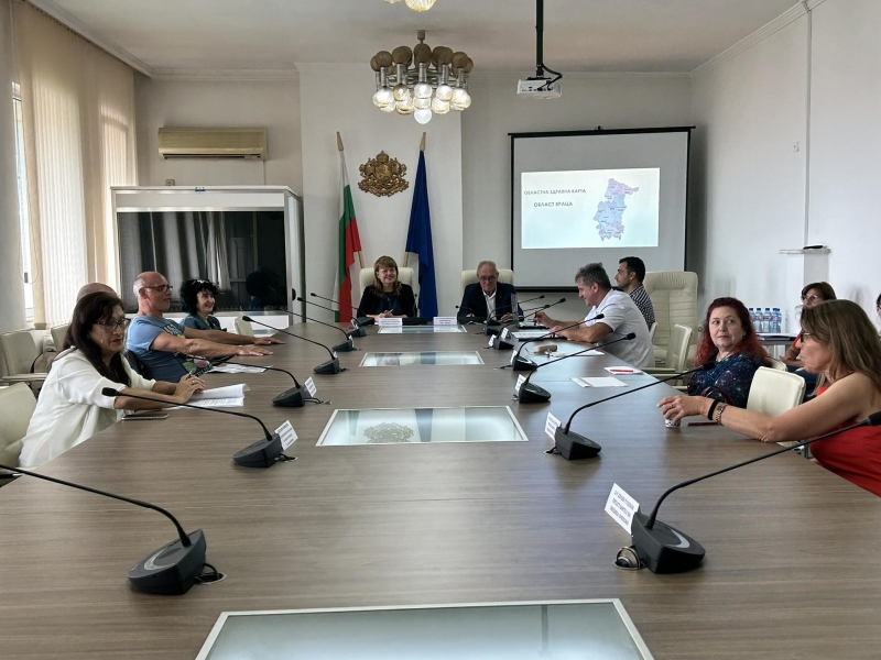 ВТОРОТО ЗАСЕДАНИЕ ЗА РАЗРАБОТВАНЕ НА ОБЛАСТНАТА ЗДРАВНА КАРТА ЗА ОБЛАСТ ВРАЦА СЕ ПРОВЕДЕ В ОБЛАСТНА АДМИНИСТРАЦИЯ - ВРАЦА