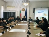 ЗАМЕСТНИК ОБЛАСТНИЯТ УПРАВИТЕЛ МИРОСЛАВ КОМИТСКИ ПРЕДСЕДАТЕЛСТВА РЕДОВНОТО ЗАСЕДАНИЕ НА ОБЛАСТНИЯ СЪВЕТ ЗА НАМАЛЯВАНЕ РИСКА ОТ БЕДСТВИЯ