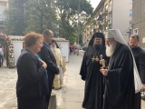 ОБЛАСТНИЯТ УПРАВИТЕЛ МАЛИНА НИКОЛОВА И КМЕТЪТ КАЛИН КАМЕНОВ ПОСРЕЩНАХА ВЪВ ВРАЦА НЕГОВО СВЕТЕЙШЕСТВО БЪЛГАРСКИЯ ПАТРИАРХ НЕОФИТ