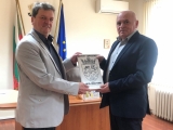 ОБЛАСТНИЯТ УПРАВИТЕЛ СТЕФАН КРАСИМИРОВ ПРИЕ ПРЕДСЕДАТЕЛЯ НА РАЙОН ТАРАКЛИЯ, РЕПУБЛИКА МОЛДОВА